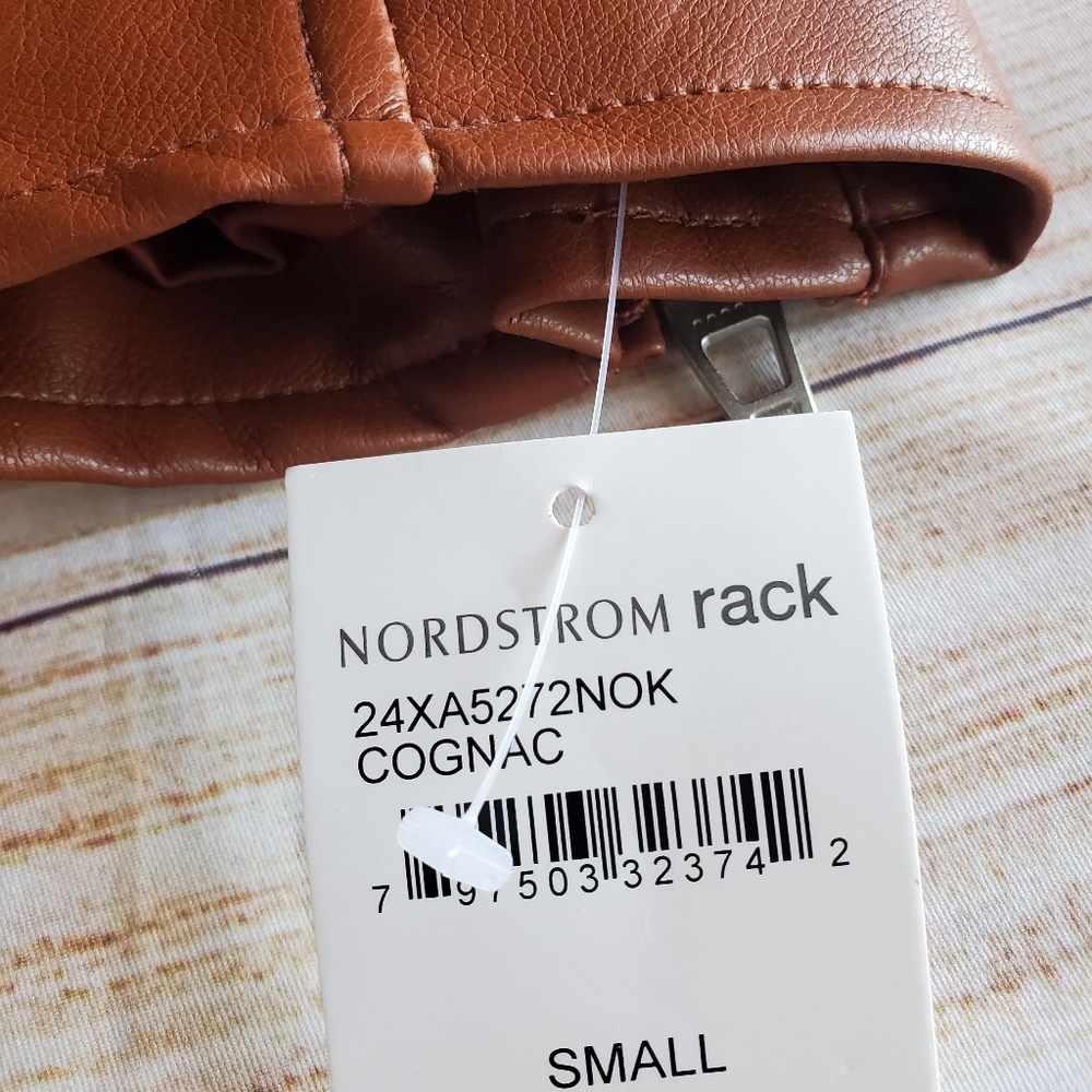 NEW VEGAN LEATHER MOTO JACKET NEW - Picture 7 of 12